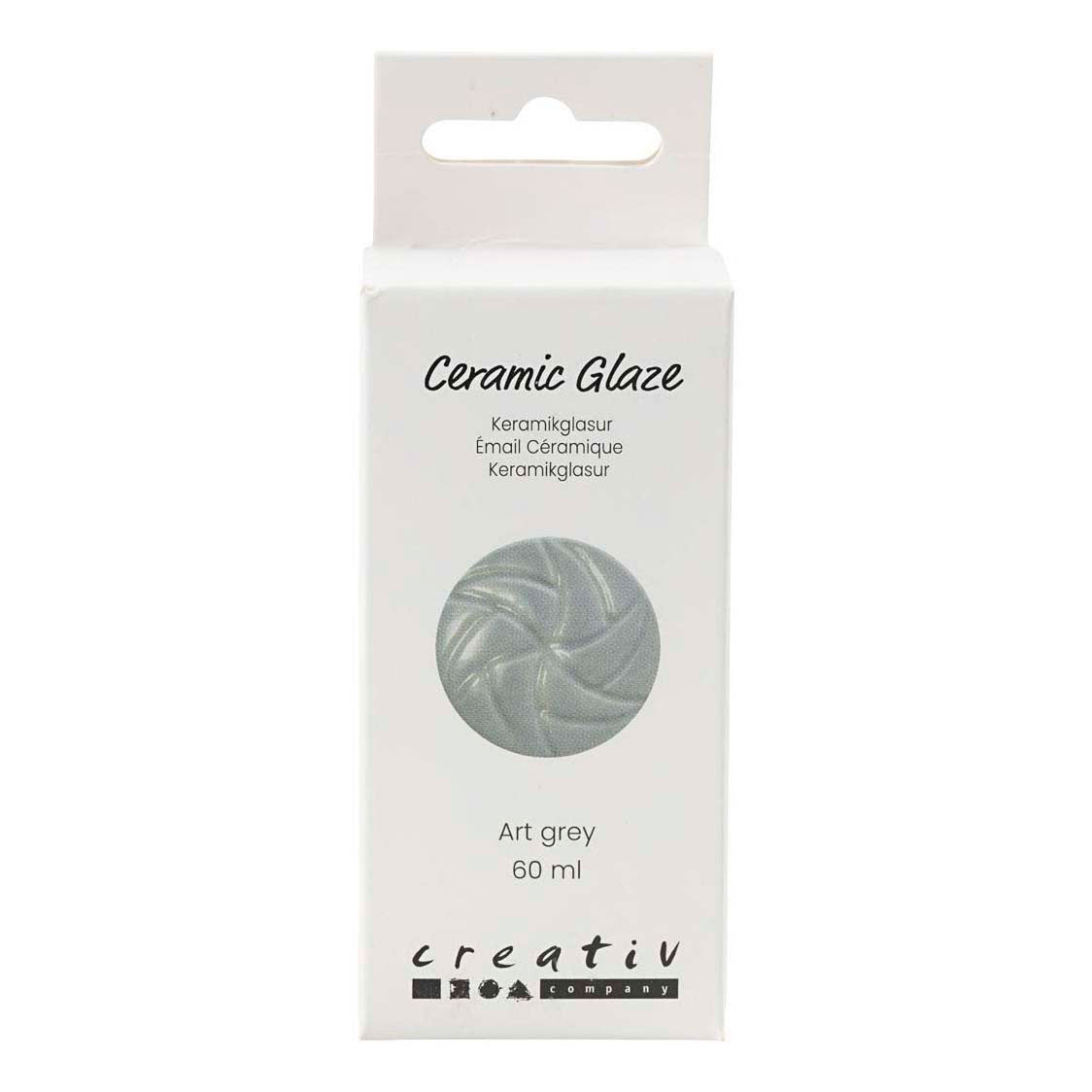 Creativ company keramiek glazuur 984-1101 c dekkend art grey - 60ml