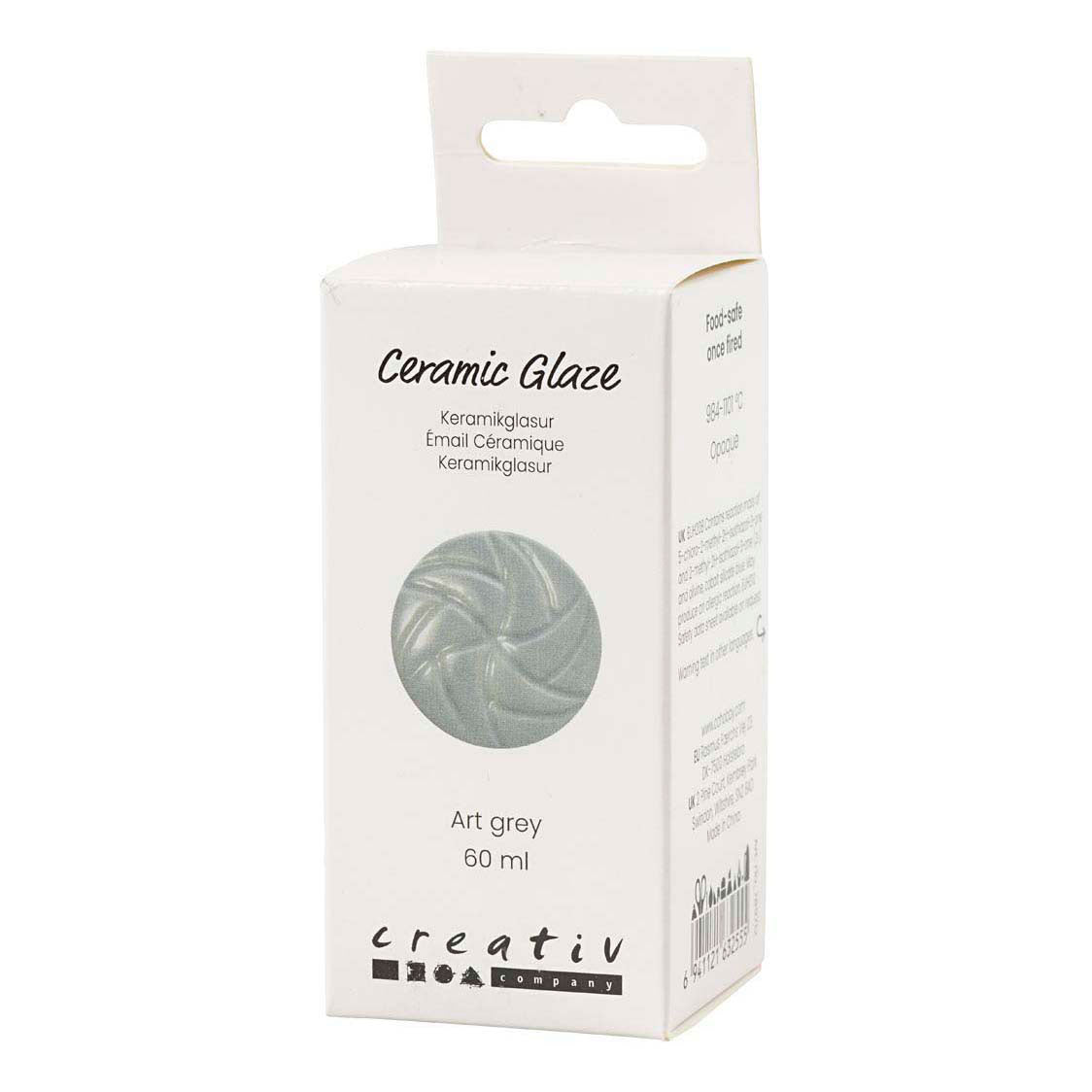 Creativ Company - Creativ Company Https://www.cchobby.nl/keramiek-glazuur-984-1101-c-dekkend-art-grey-60-ml-1-doosje
