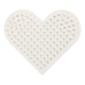 Creativ company nabbi biobeads grondplaat klein hart 7x8,5cm