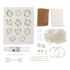 Creativ company mini hobbyset sieraden oorbellen armband en halsketting bloemontwerp