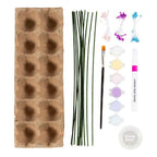 Creativ company hobbyset bloemen van eierdozen pastelkleuren