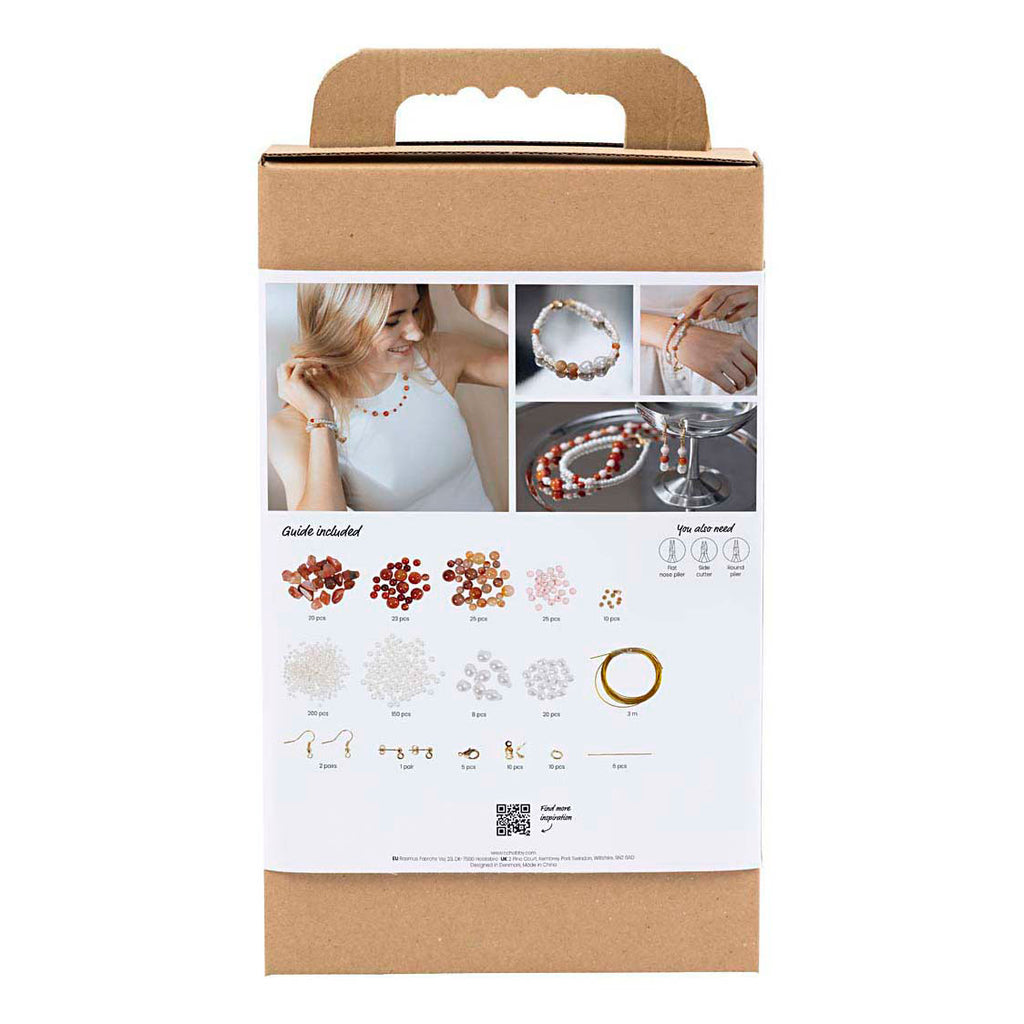 Creativ Company - Creativ Company Https://www.cchobby.nl/hobbyset-sieraden-beige-burnt-orange-wit-parelmoer-1-doos