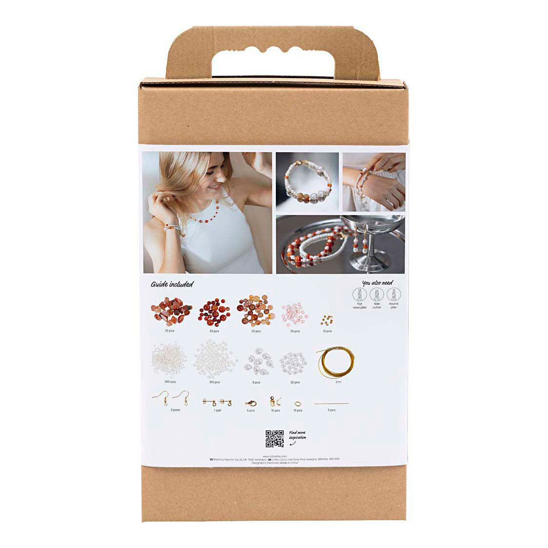 Creativ Company - Creativ Company Https://www.cchobby.nl/hobbyset-sieraden-beige-burnt-orange-wit-parelmoer-1-doos