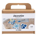 Creativ Company - Creativ Company Mini hobbyset decoratie porseleinen onderzetters blauw