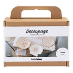 Creativ company mini hobbyset decoupage mosselschelpen lichtroze