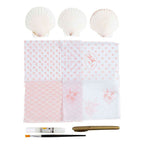Creativ company mini hobbyset decoupage mosselschelpen lichtroze