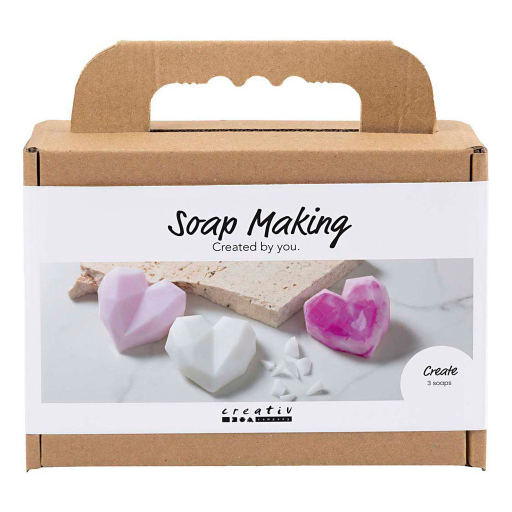 Creativ Company - Creativ Company Mini hobbyset harten zeep maken roze