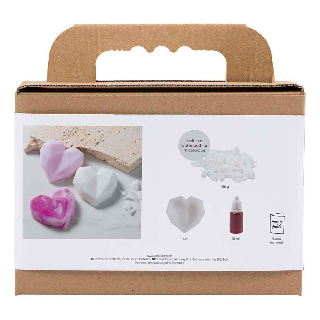 Creativ Company - Creativ Company Mini hobbyset harten zeep maken roze
