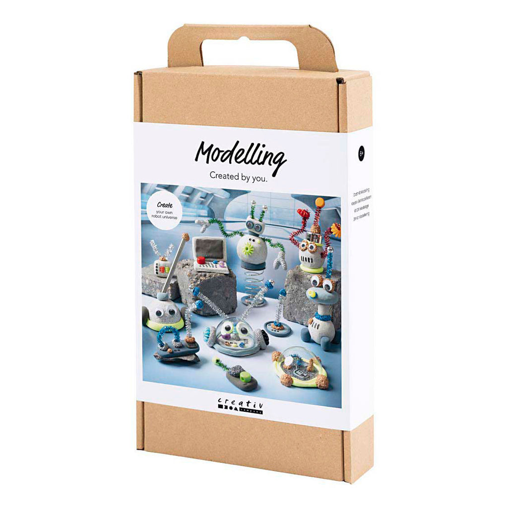Creativ Company - Creativ Company Https://www.cchobby.nl/hobbyset-boetseren-robot-blauw-grijs-rood-verzilverd-1-doos
