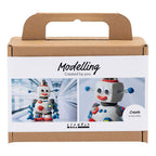 Creativ Company - Creativ Company Mini hobbyset robot boetseren blauw grijs en rood