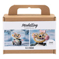 Creativ Company - Creativ Company Mini hobbyset robot boetseren grijs en roze