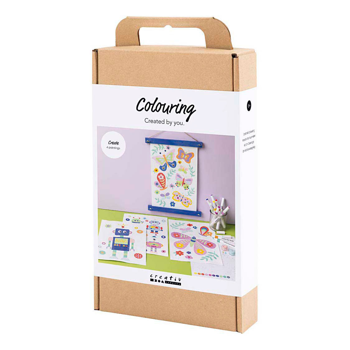 Creativ Company - Creativ Company Https://www.cchobby.nl/hobbyset-kleuren-vlinder-en-robot-vrolijke-kleuren-1-doos