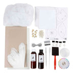 Creativ company hobbyset cyanotypie kerstdecoraties met cyanotypie blauw