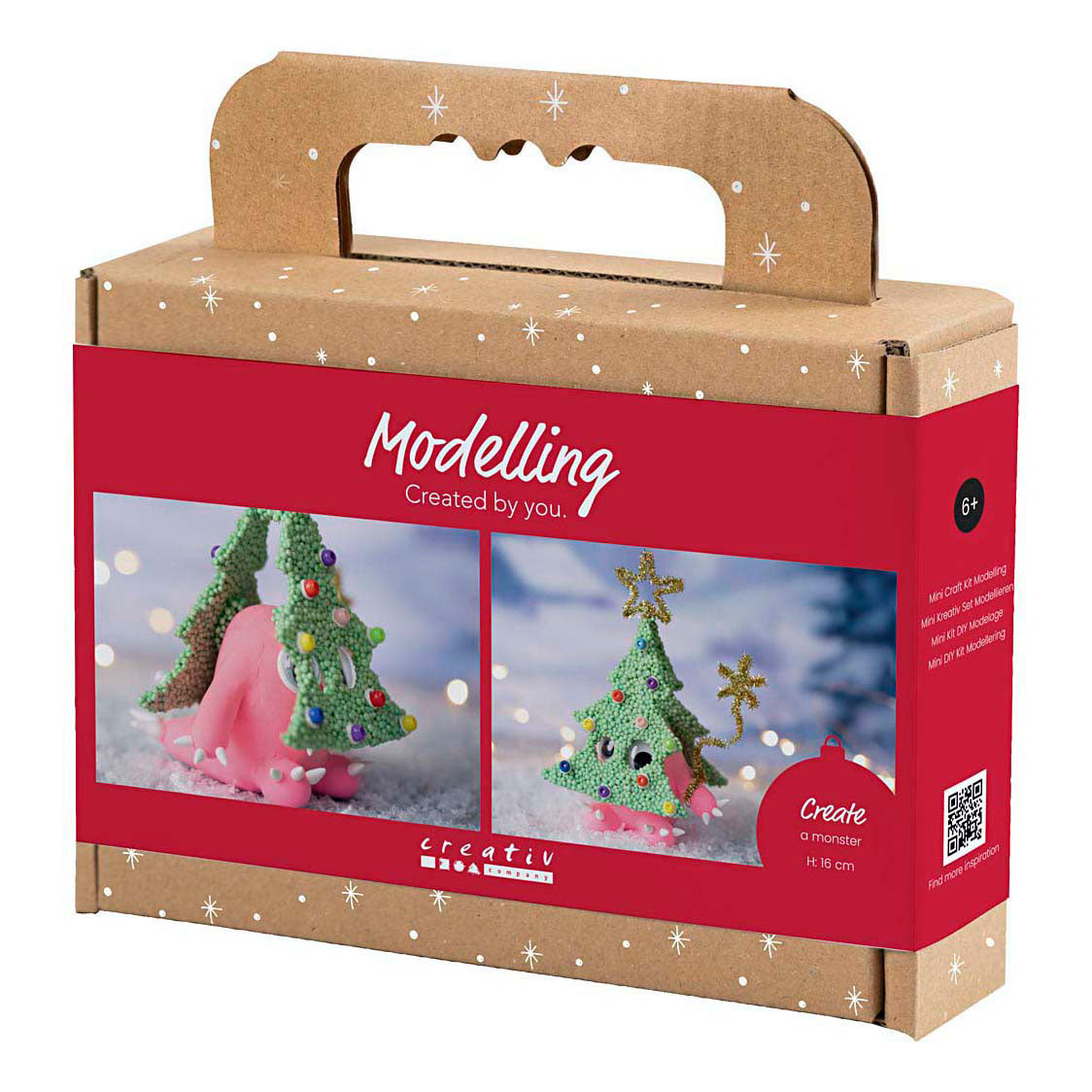 Creativ Company - Creativ Company Https://www.cchobby.nl/mini-hobbyset-boetseren-kerstboommonster-diverse-kleuren-1-doos