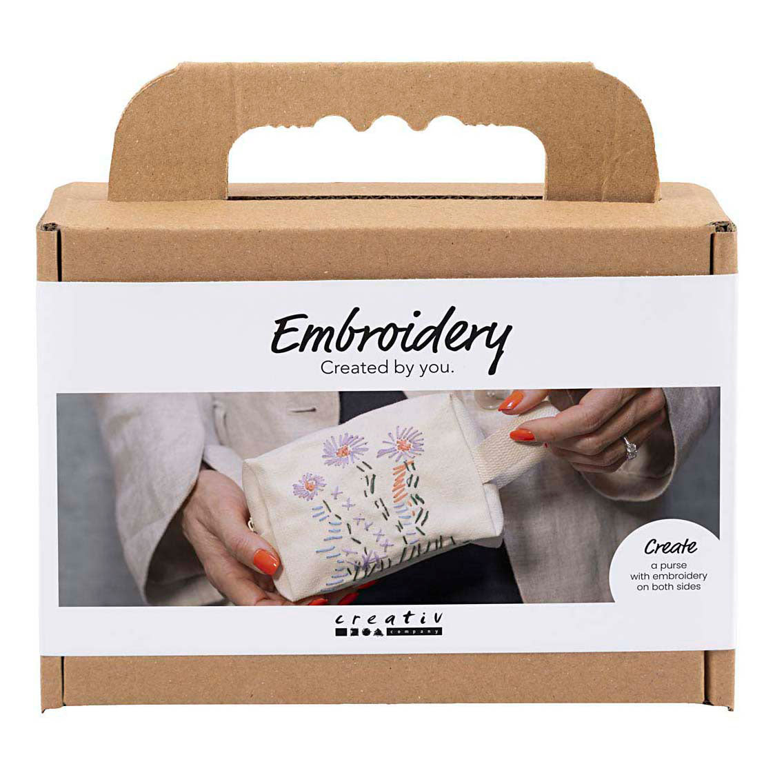Creativ Company - Creativ Company Mini hobbyset borduurwerk make-up tas
