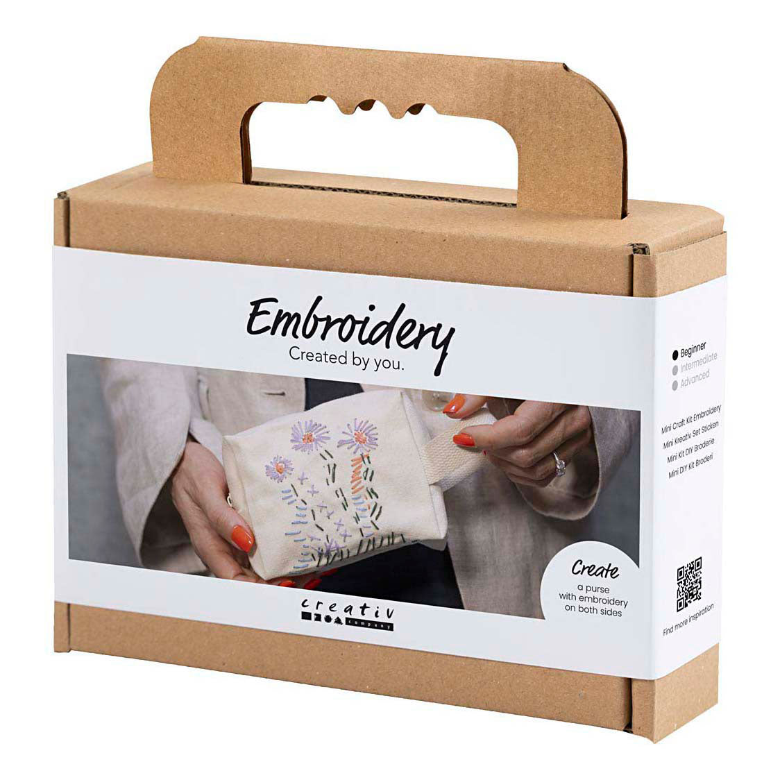 Creativ Company - Creativ Company Mini hobbyset borduurwerk make-up tas