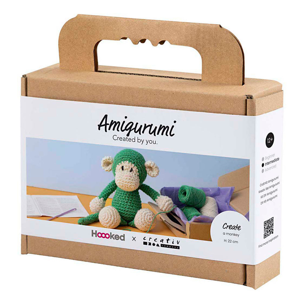 Creativ Company - Creativ Company Https://www.cchobby.nl/hobbyset-amigurumi-aap-groen-off-white-1-doos