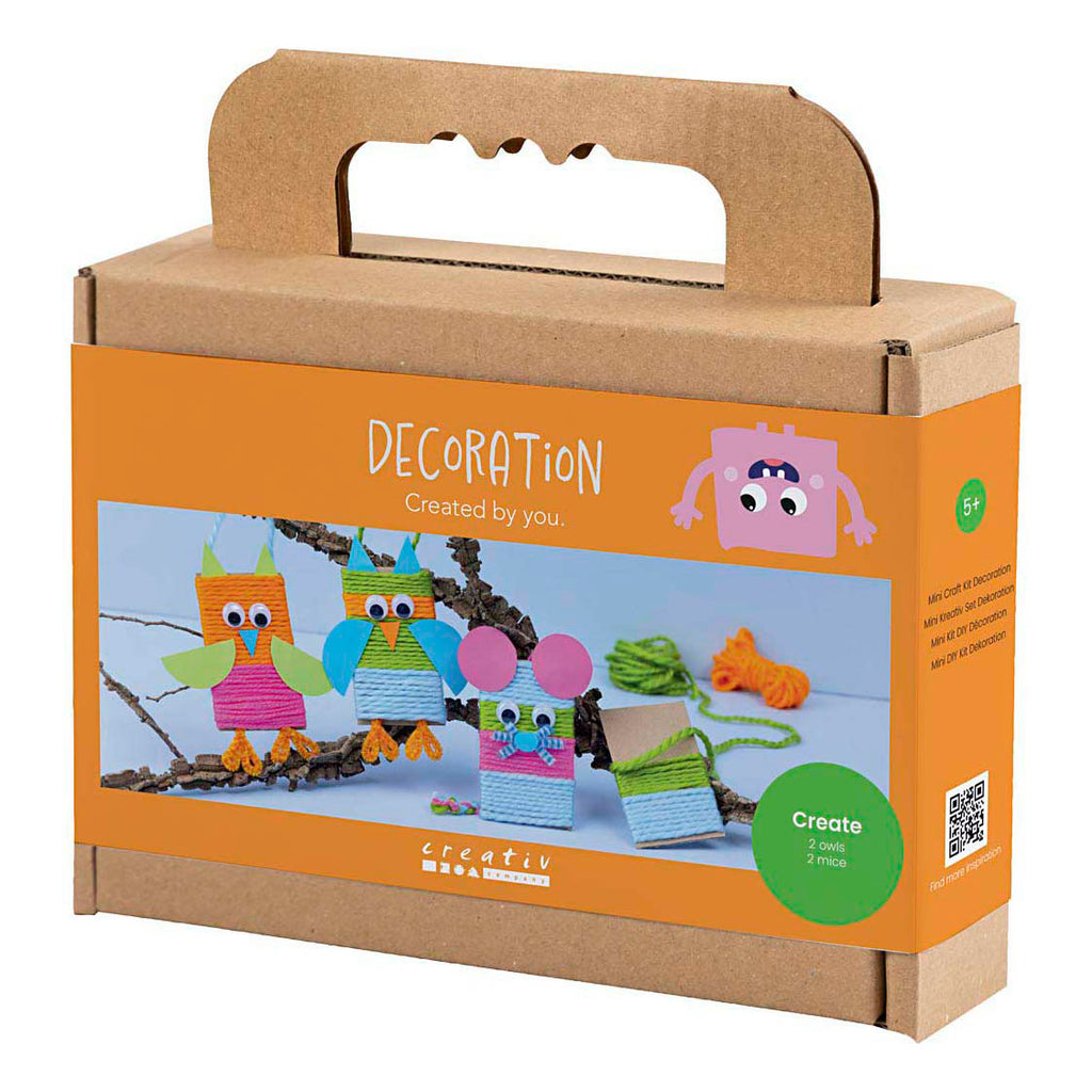 Creativ Company - Creativ Company Mini hobbyset decoratie muizen en uilen