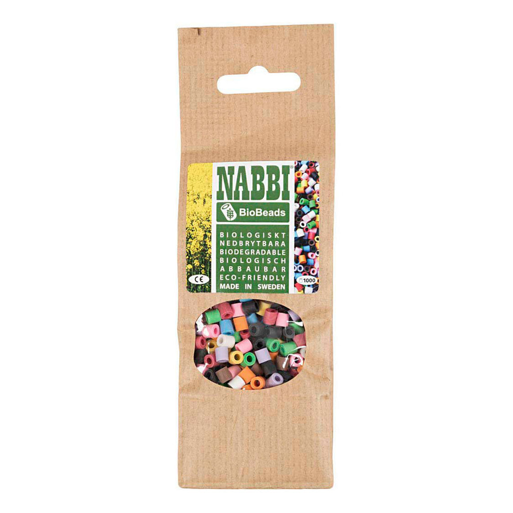 Creativ company nabbi biobeads 5x5mm diverse kleuren - 1000st.