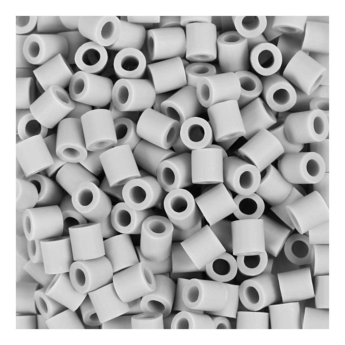 Nabbi biobeads strijkkralen grijs 1000 stuks