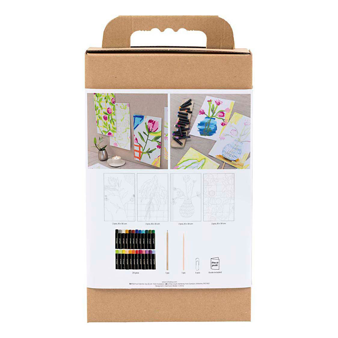 Creativ Company - Creativ Company Https://www.cchobby.nl/hobbyset-oliepastel-bloemen-diverse-kleuren-1-doos