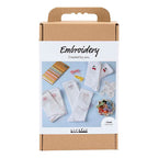 Creativ company hobbyset borduurwerk sokken wit