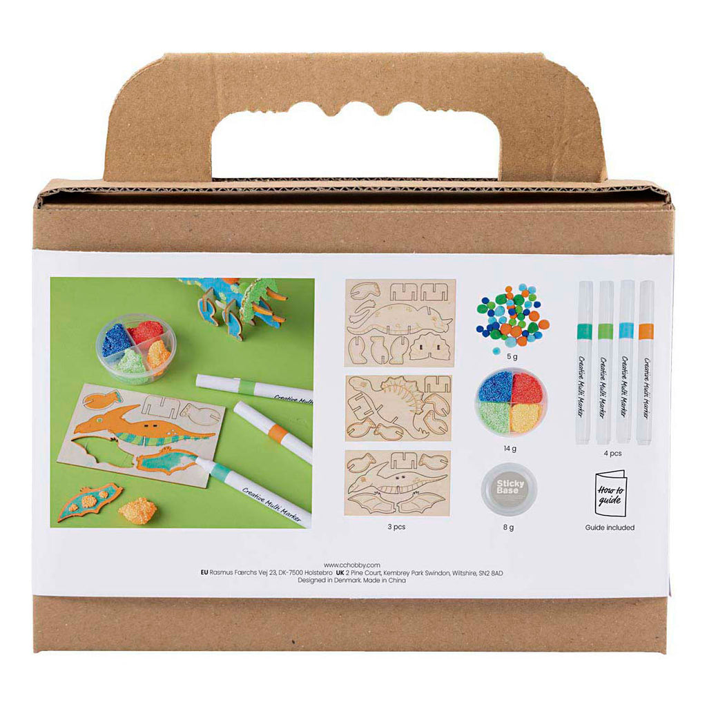Creativ Company - Creativ Company Https://www.cchobby.nl/mini-hobbyset-decoratie-dinosaurus-blauw-groen-oranje-rood-1-doos