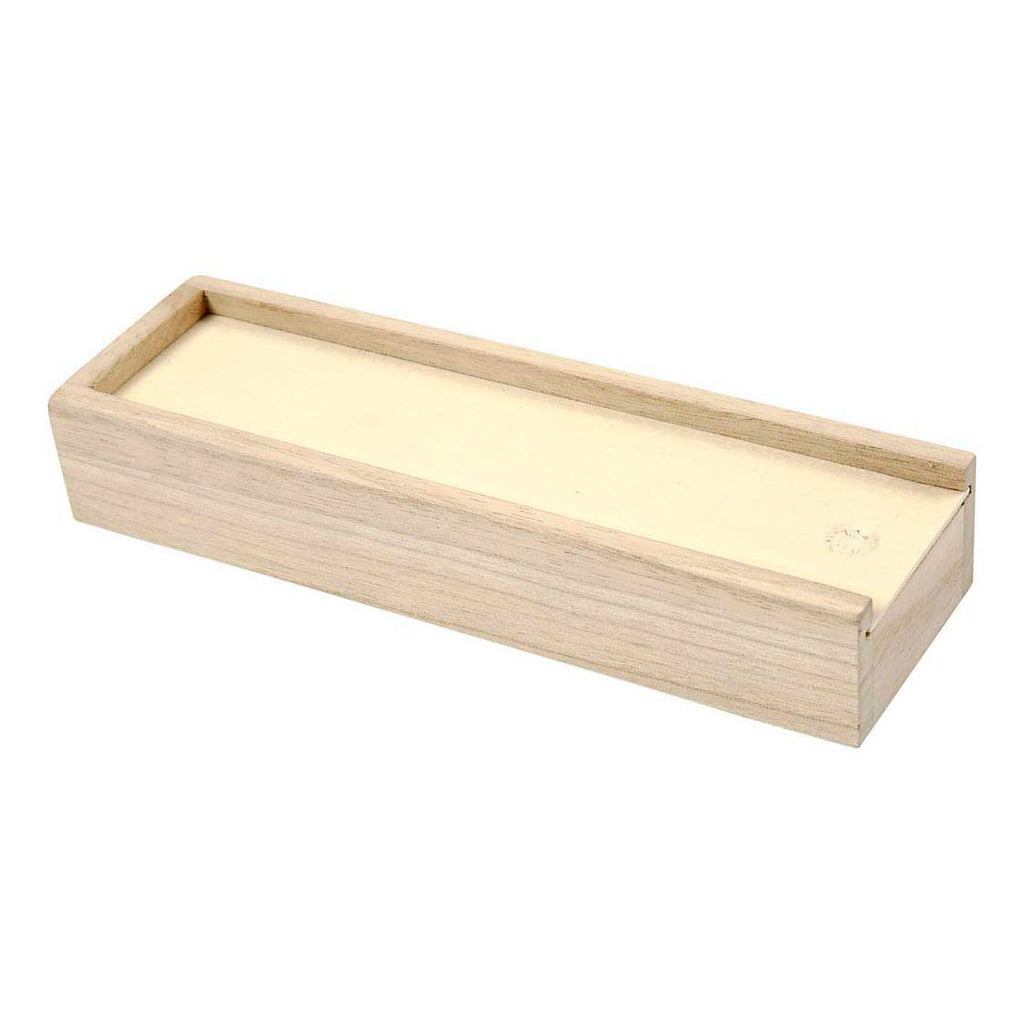 Creativ company houten pennendoos met schuifdeksel