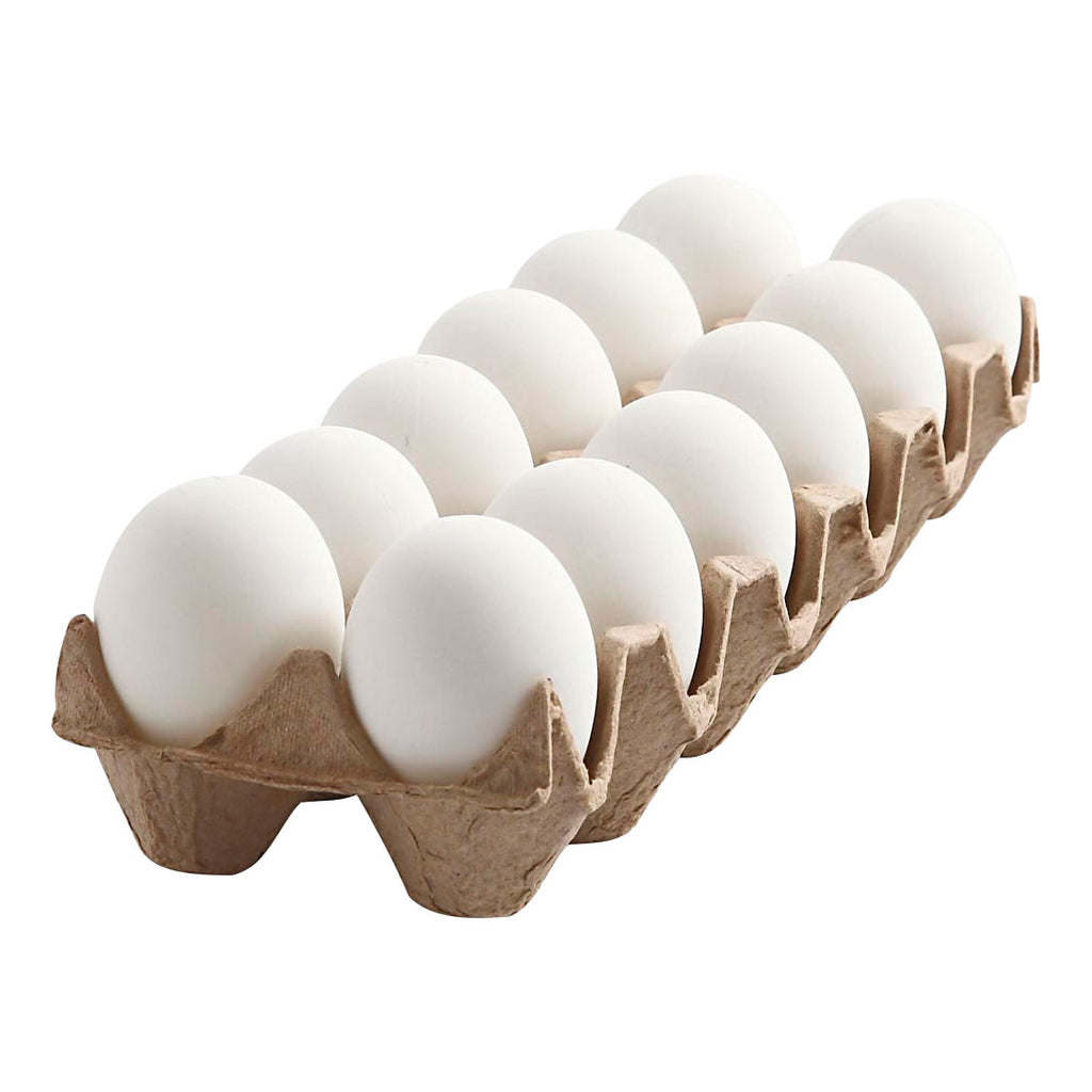Creativ Company - Creativ Company Kunststof eieren in eierdoos 6cm - 12 stuks