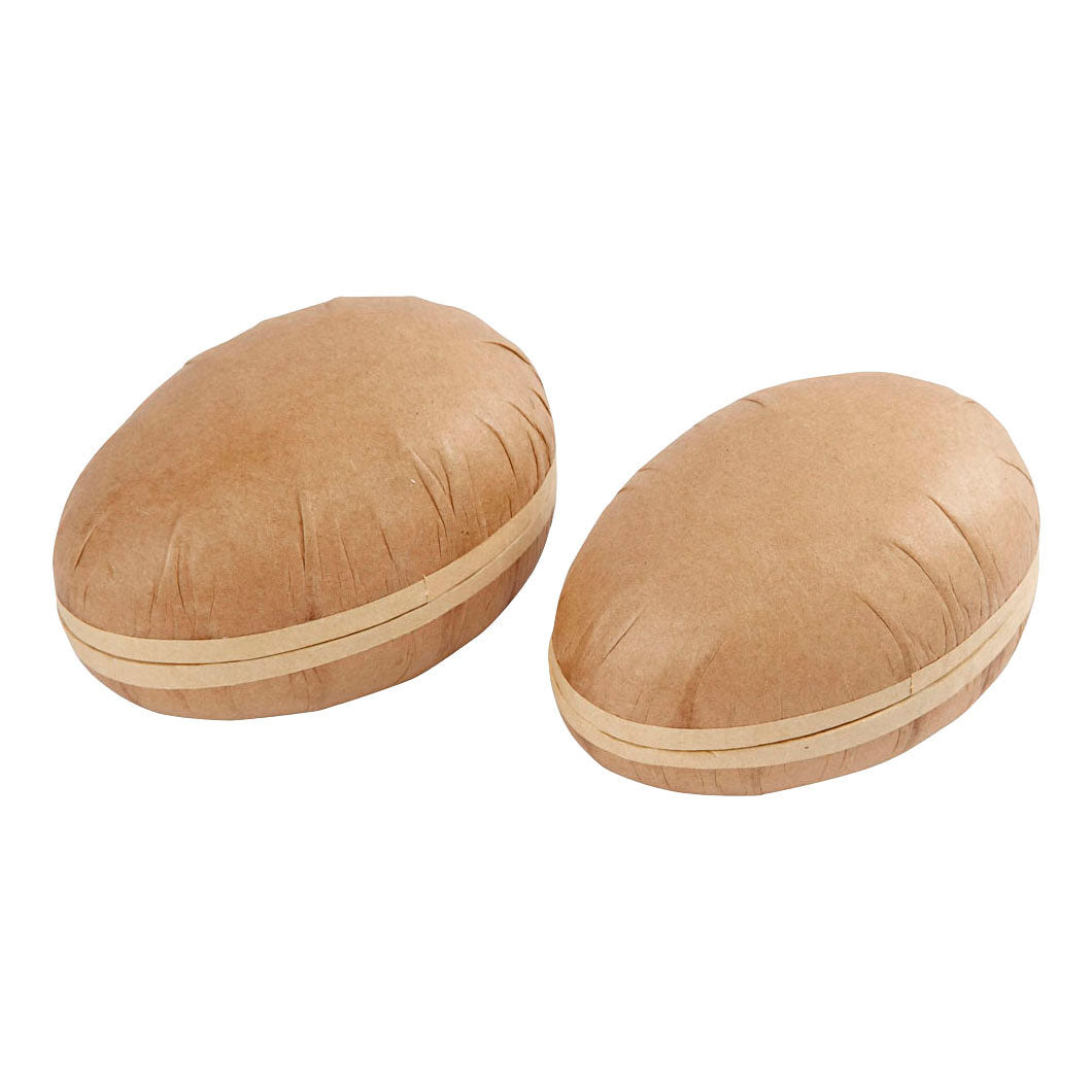 Creativ company tweedelig kartonnen eieren 12cm - 2st.