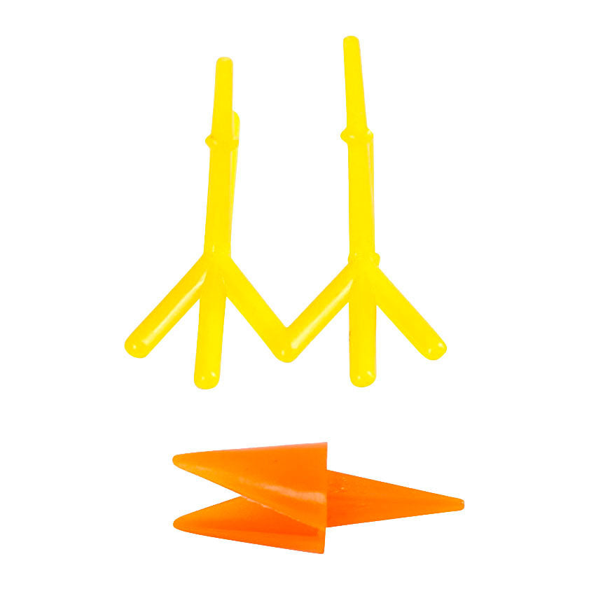 Creativ Company - Creativ Company Https://www.cchobby.nl/kippen-snavels-en-voeten-h-28-mm-l-30-37-mm-oranje-geel-8-set-1-doos