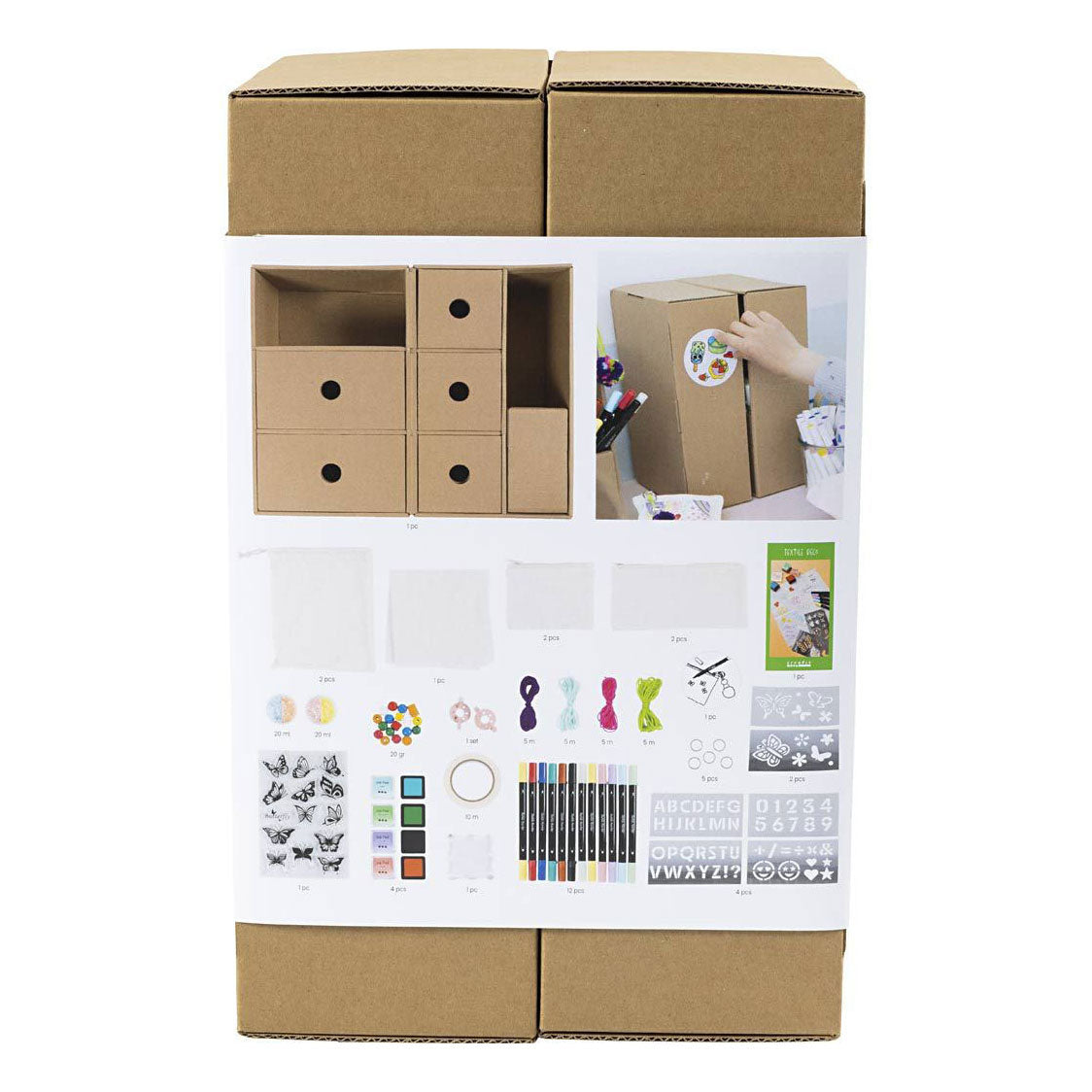 Creativ Company - Creativ Company Https://www.cchobby.nl/mijn-knutselstation-textieldecoratie-diverse-kleuren-1-stuk-1-doos