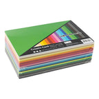 Gekleurd karton, a5, vel 148x210 mm, 180 gr, diverse kleuren, 300 div vellen 1 doos