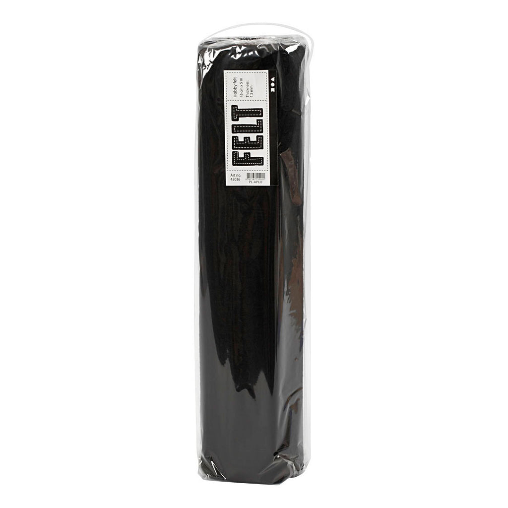 Creativ Company - Creativ Company Hobbyvilt 45cm zwart - 5 meter