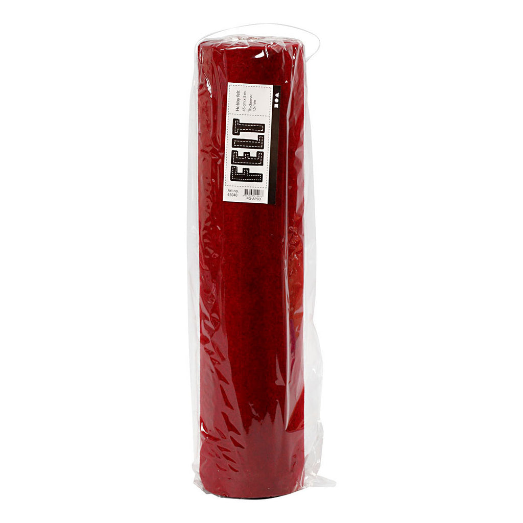 Creativ Company - Creativ Company Hobbyvilt gemelleerd 45cm rood - 5 meter