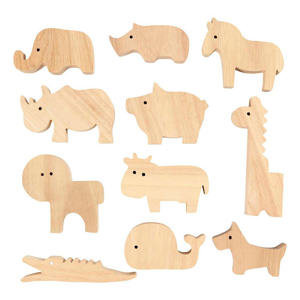 Creativ Company - Creativ Company Https://www.cchobby.nl/houten-dieren-boerderij-en-safari-h-3-14-5-cm-dikte-2-cm-44-stuk-1-doos