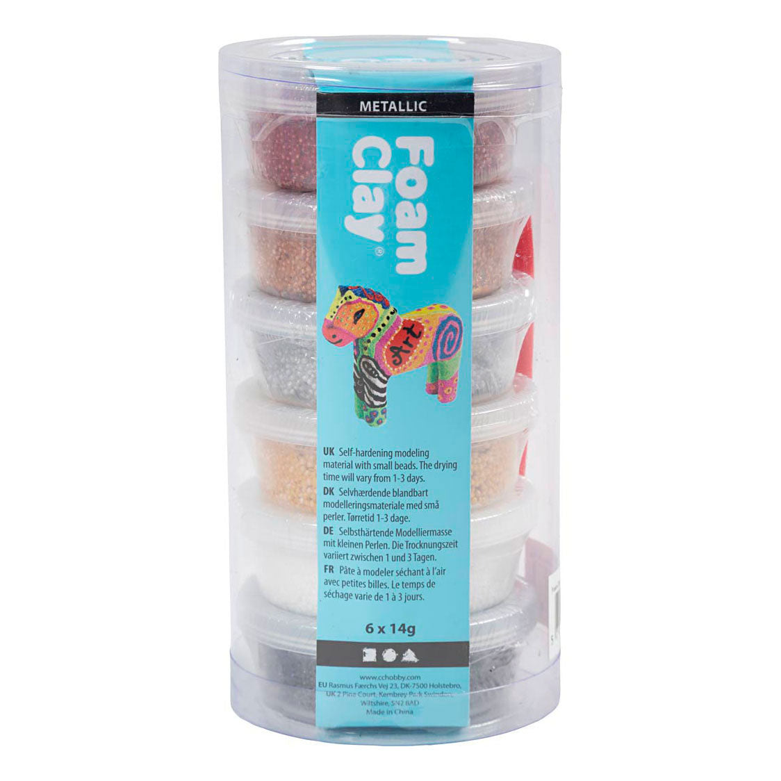 Creativ Company - Creativ Company Foam clay metallic - 6x14gr.