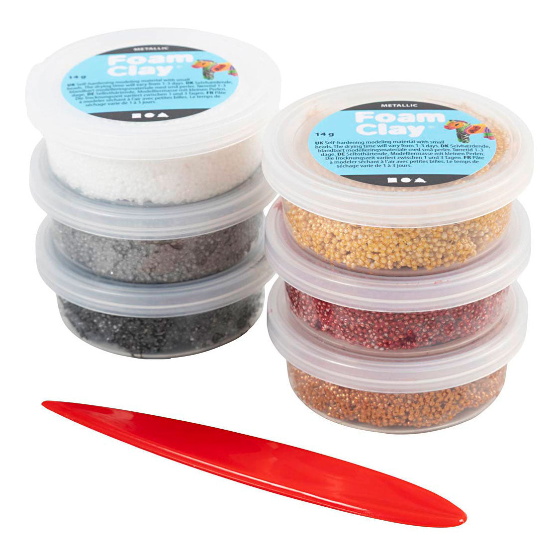 Creativ Company - Creativ Company Foam clay metallic - 6x14gr.