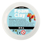 Creativ Company - Creativ Company Foam clay glitter wit - 35gr.