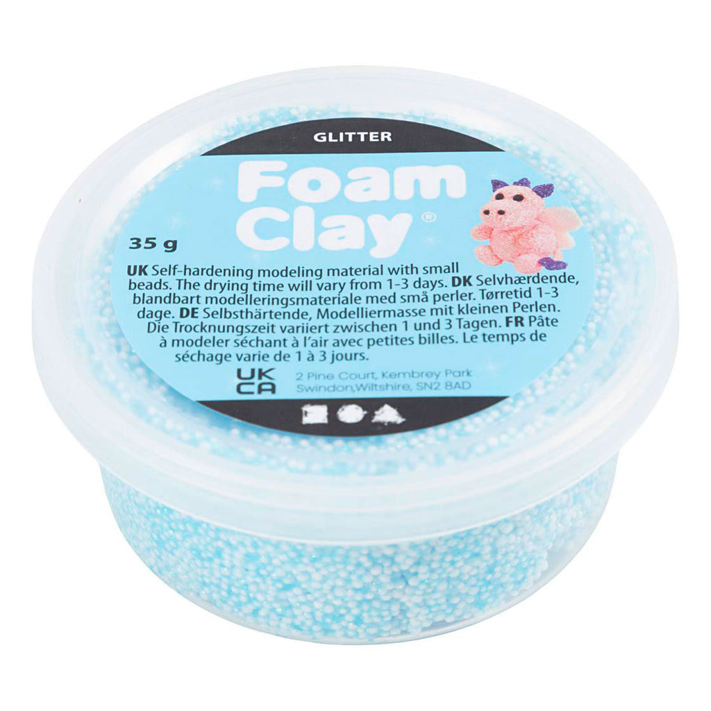 Creativ Company - Creativ Company Foam clay glitter lichtblauw - 35gr.