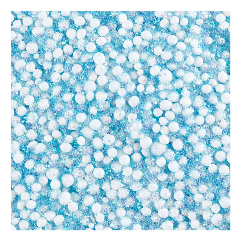 Creativ company foam clay glitter lichtblauw - 35gr.