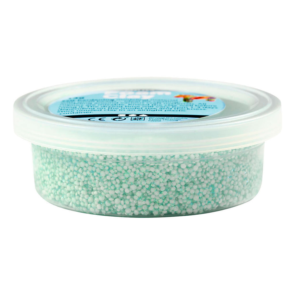 Creativ company foam clay glitter lichtgroen - 35gr.