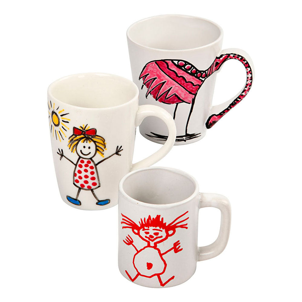 Creativ Company - Creativ Company Https://www.cchobby.nl/groepsset-mokken-beschilderen-h-7-10-cm-wit-1-set