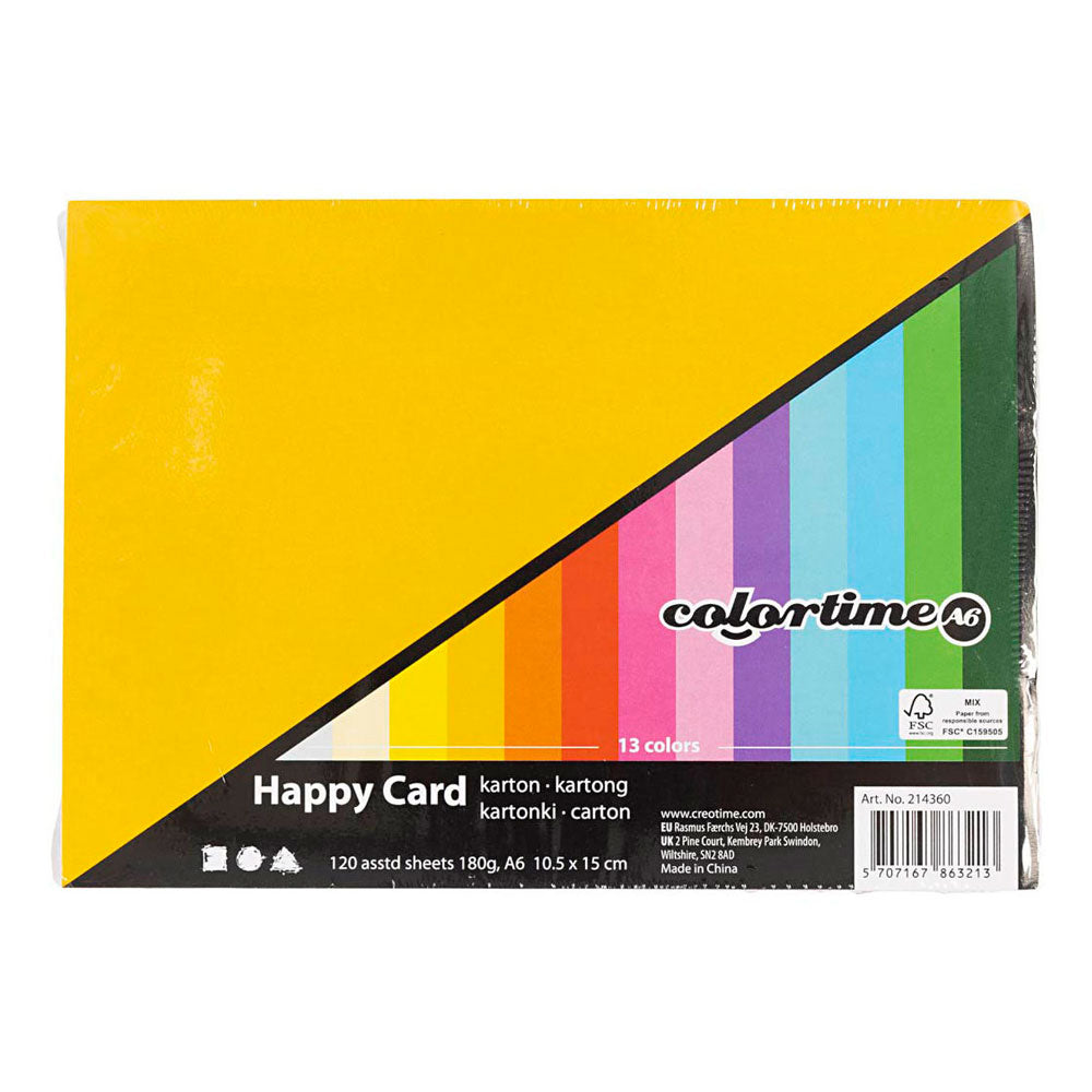 Creotime - Creotime Https://www.cchobby.nl/lentekarton-a6-vel-105x148-mm-180-gr-diverse-kleuren-120-div-vellen-1-doos