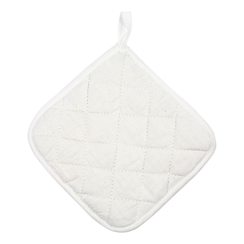 Creativ company pannenlappen wit 20x20cm - 4st.