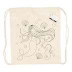 Creativ company cc katoenen rugzak zeemeermin 37x41 cm