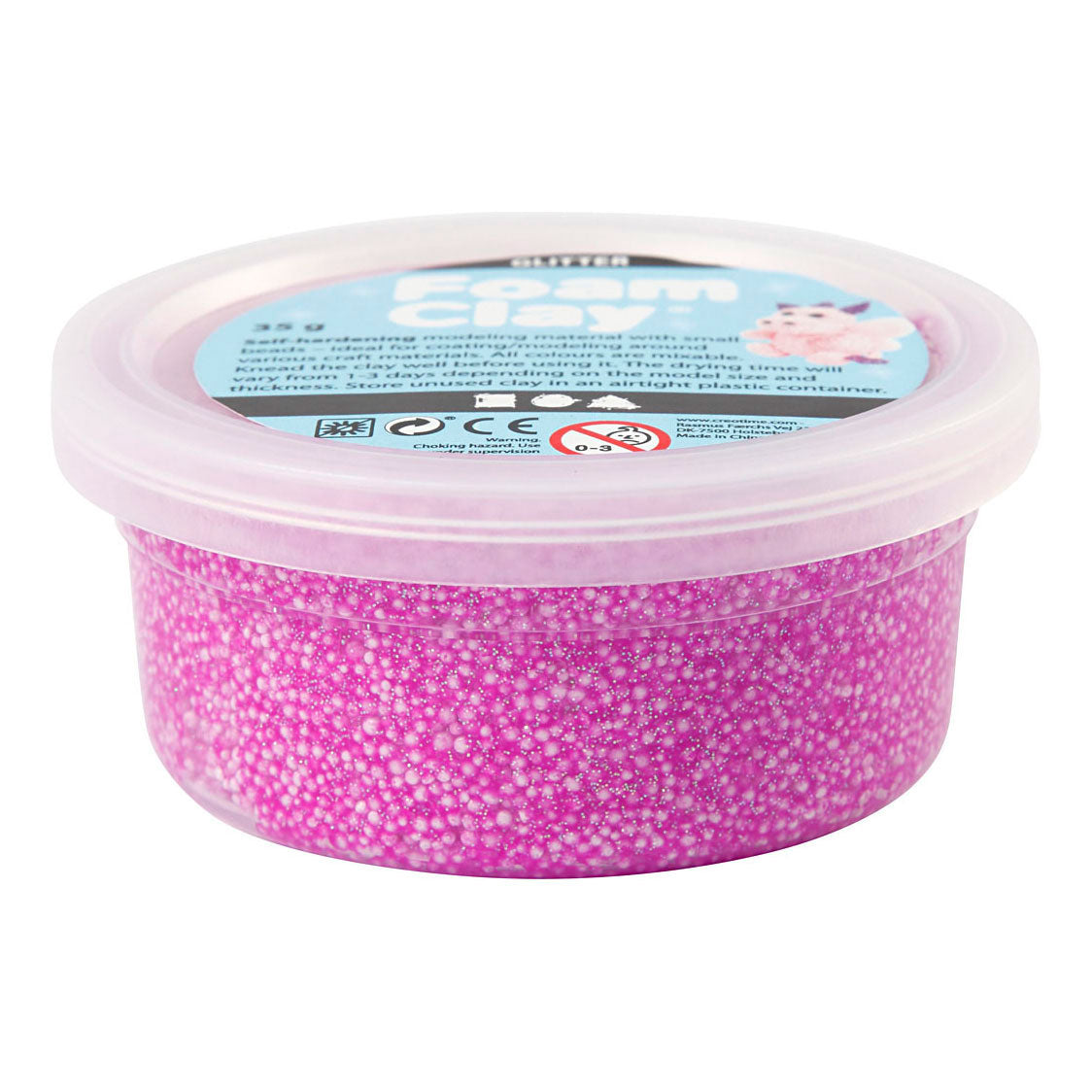 Creativ Company - Creativ Company Https://www.cchobby.nl/foam-clayr-glitter-paars-35-gr-1-doosje