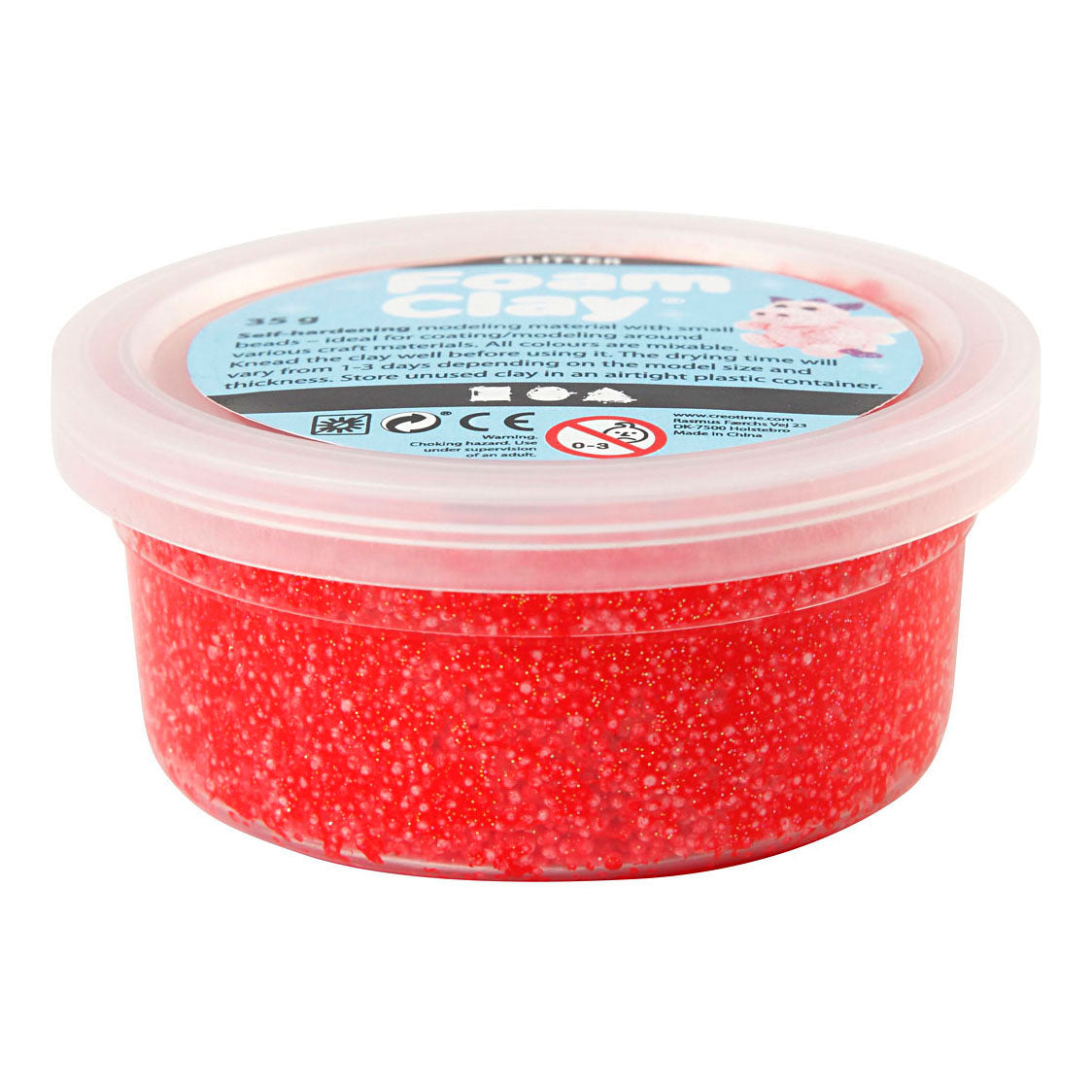 Creativ Company - Creativ Company Https://www.cchobby.nl/foam-clayr-glitter-rood-35-gr-1-doosje