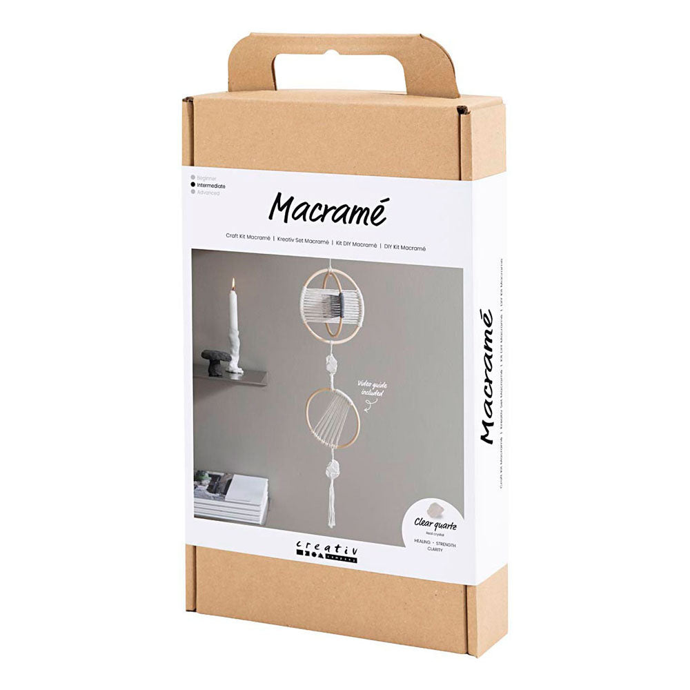 Creativ Company - Creativ Company Https://www.cchobby.nl/hobbyset-macrame-mobiel-grijs-off-white-1-doos