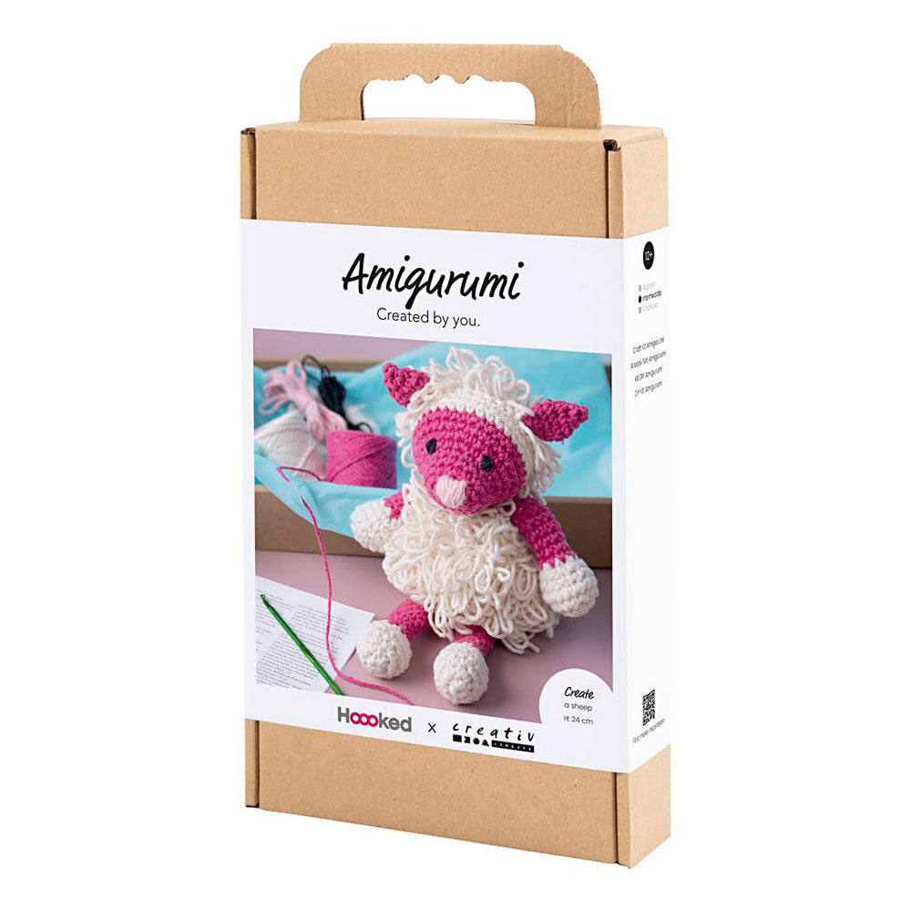 Creativ Company - Creativ Company Https://www.cchobby.nl/hobbyset-amigurumi-schaap-roze-off-white-1-doos